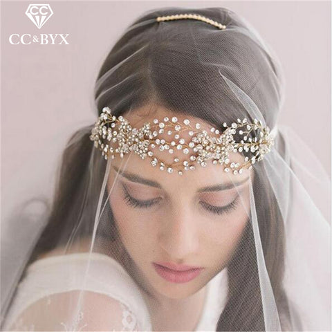 Crystal Beads Headband Soft Wedding Hair Accessories