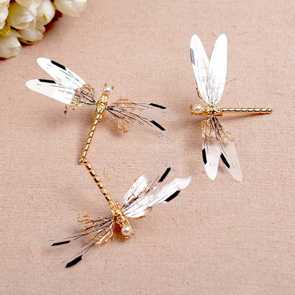 Dragonfly Wedding Bridal Hair Clip Accessory